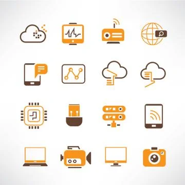Communication icons Stock Illustration