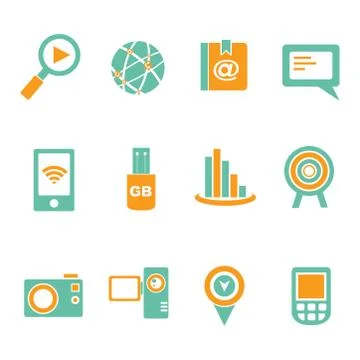 Communication icons Stock Illustration