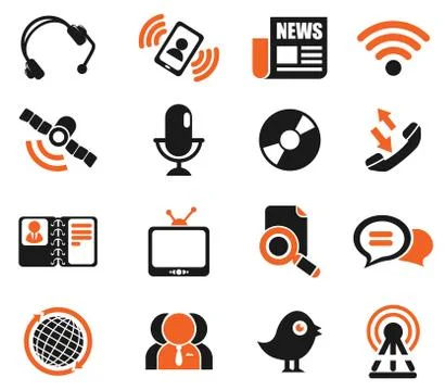 Communication icons Stock Illustration