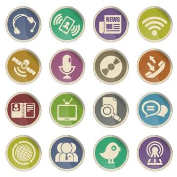 Communication icons Stock Illustration