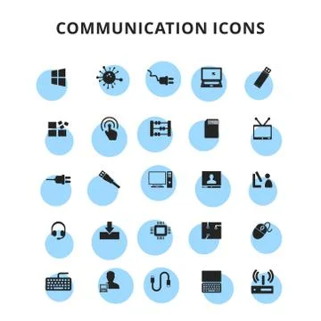 Communication Icons Stock Illustration