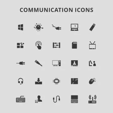 Communication Icons Stock Illustration