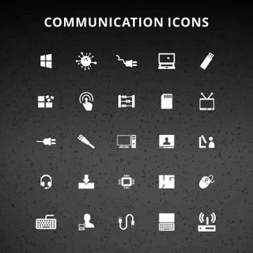 Communication Icons Stock Illustration