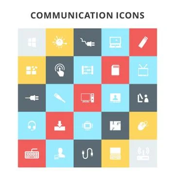 Communication Icons Stock Illustration