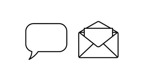 Communication icons Illustrazione stock