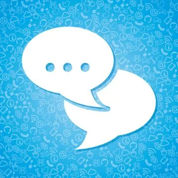 Communication icons over blue background. vector illustrationn Stock Illustration