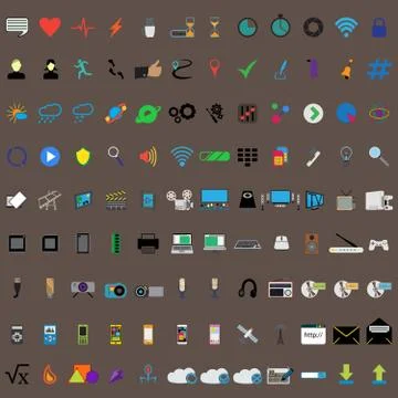 Communication icons. Web icons set Stock Illustration