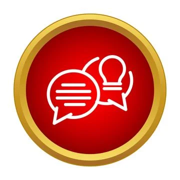 Communication of idea brainstorming and creative solution discussion 스톡 일러스트