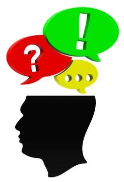 The communication Stock Illustration