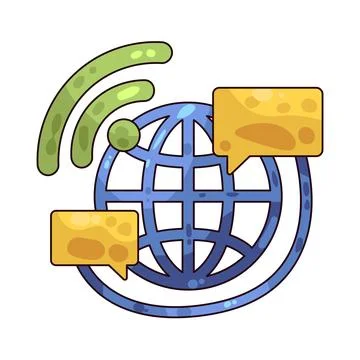 Communication illustration Illustrazione stock