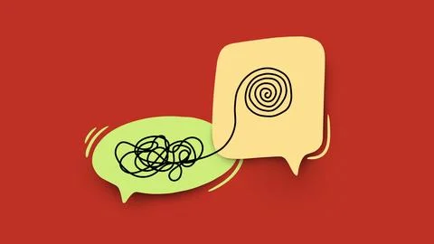 Communication is important for sharing messages in everyday situations Stock Illustration