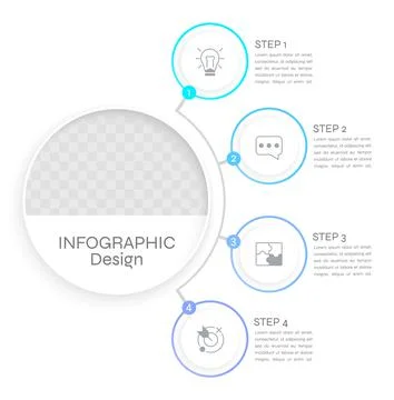 Communication infographic chart design template 스톡 일러스트