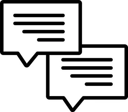 Communication Line Icon Design Stock Illustration
