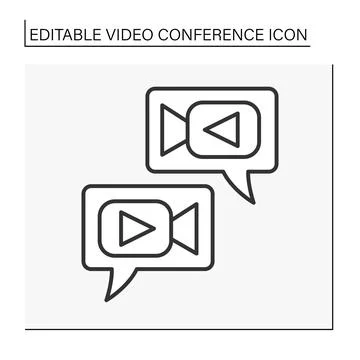 Communication line icon Stock Illustration