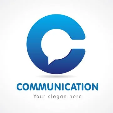 Communication logo Illustrazione stock
