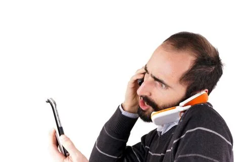 Communication man Stock Photos