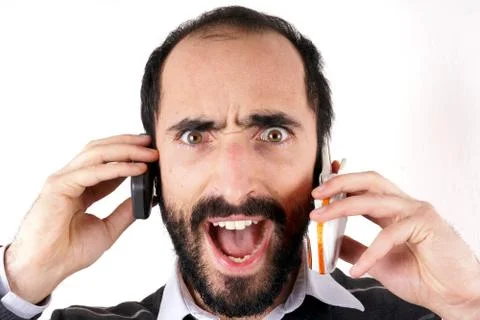 Communication man Stock-Fotos