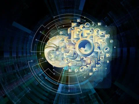 Communication media Stock Illustration