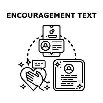 Communication with message support creates positive social interaction Stock-Illustration