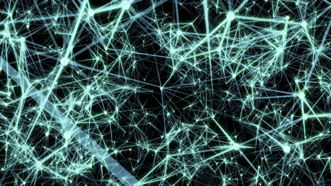 Communication in the microworld. Seamless loop. Stock Footage 104455065