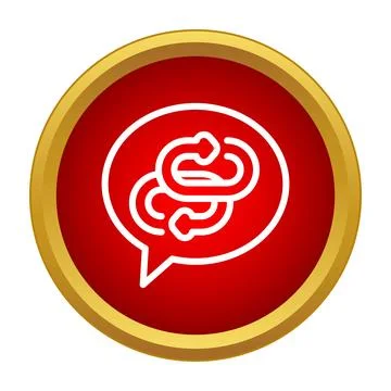 Communication network and connection within a speech bubble Stock Illustration