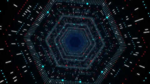 Communication network concept in cyberspace. Abstract background. Stock-Footage 127761195