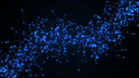 Communication network concept in cyberspace. Abstract background. Stock Footage 127771019