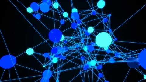 Communication network concept in cyberspace. Abstract background. Stock Footage 127771352
