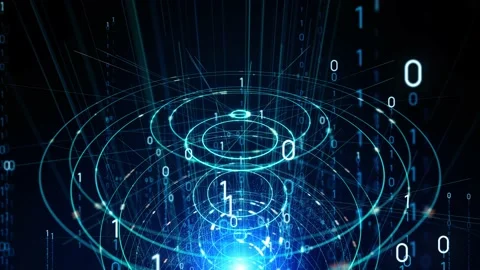 Communication network concept in cyberspace. Abstract background animation. Stock Footage 133556848