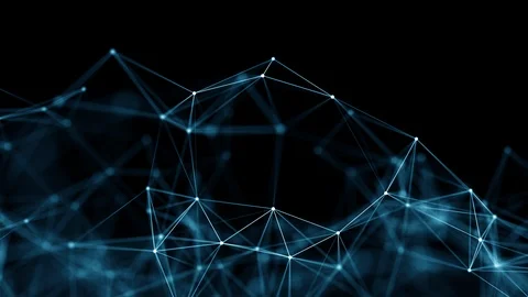 Communication network concept in cyberspace. Stock Footage 121236698