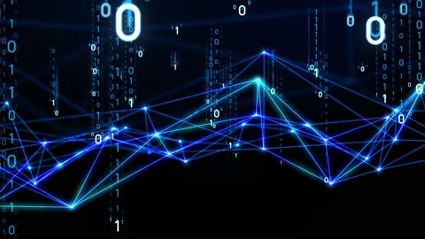Communication network concept. Digital transformation. Stock Footage 130851685