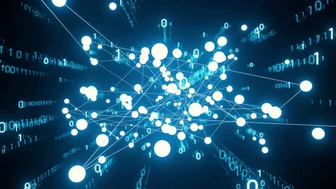 Communication network concept. Digital transformation. Stock Footage 146833740