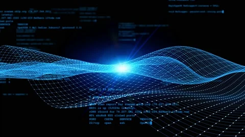 Communication network concept. Digital transformation. Stock Footage 146844564