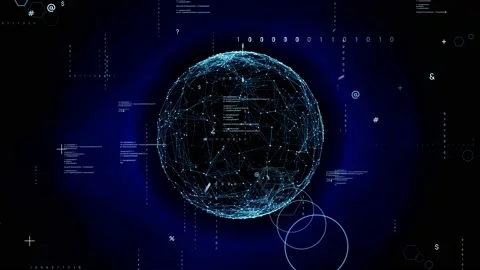 Communication network concept. Digital transformation. Stock Footage 149291561
