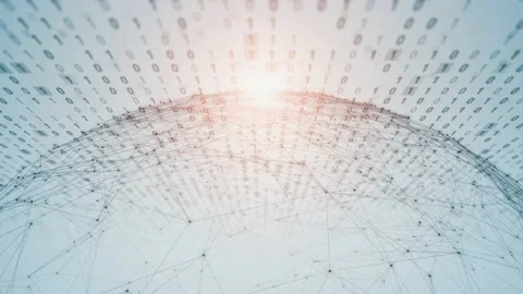 Communication network concept. Digital transformation. Stock Footage 150239403