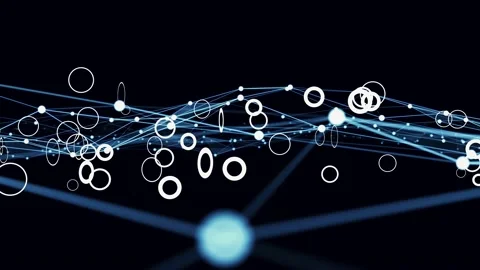 Communication network concept. Digital transformation. Stock Footage 155717826