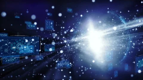 Communication network concept. GUI (Graphical User Interface). Stock Footage 145043260