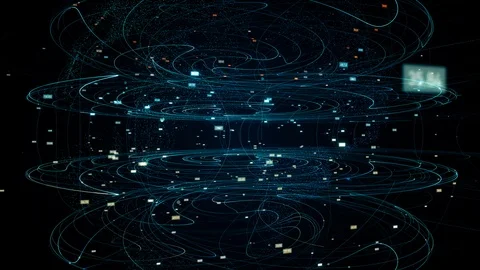 Communication network concept. IoT (Internet of Things). Stock Footage 126326573