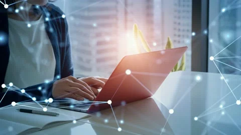 Communication network concept. IoT (Internet of Things). Telecommunication. Stock Footage 151234928