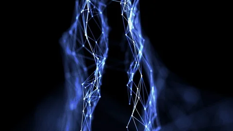 Communication network in cyberspace concept. Stock Footage 120881693