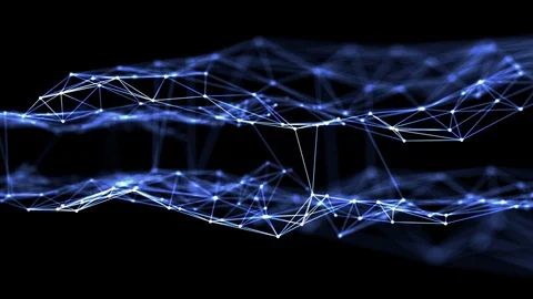 Communication network in cyberspace concept. Stock Footage 120881720