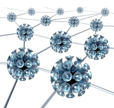 Communication network Stock Illustration