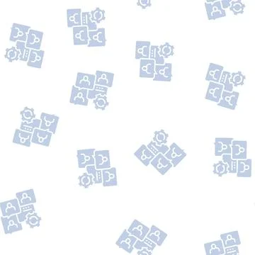 Communication optimize glyph seamless pattern Illustrazione stock