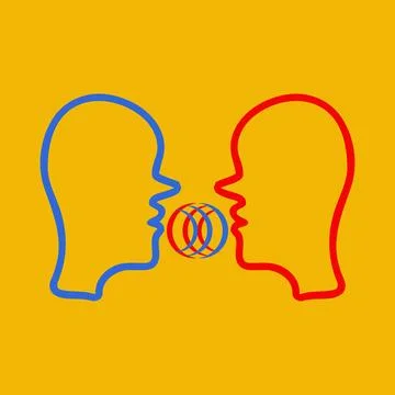 Communication People Chat Icon Vector Illustration for Dialogue, Social Med.. Stockillustratie