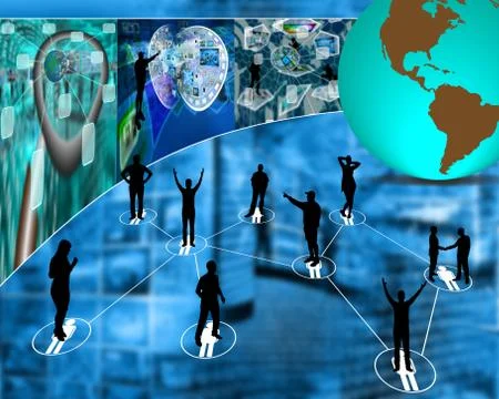 Communication people Stock Illustration
