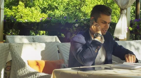 Communication on the Phone Stock Footage 68926778