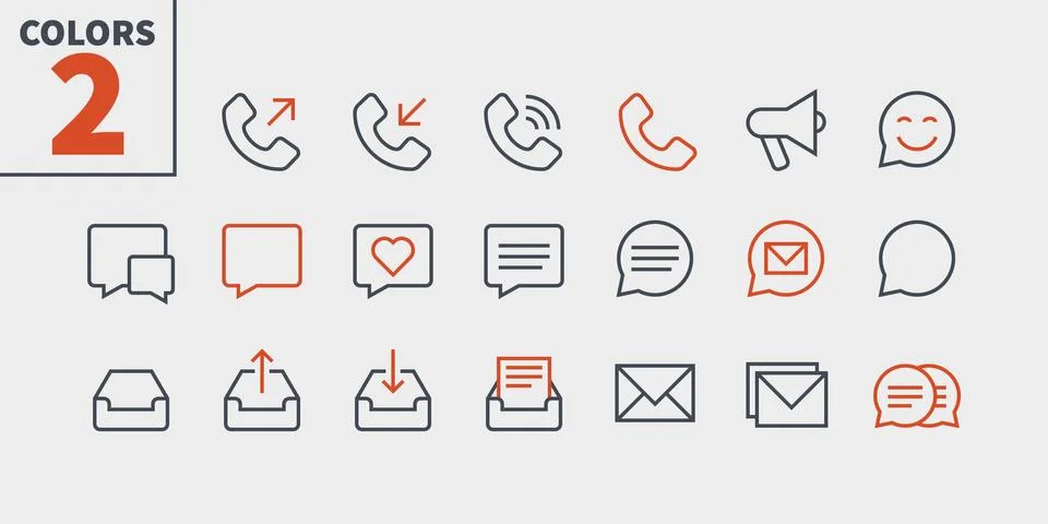 Communication Pixel Perfect Well-crafted Vector Thin Line Icons 48x48 Ready for Stock Illustration