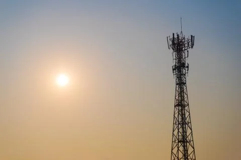 Communication pole Foto stock