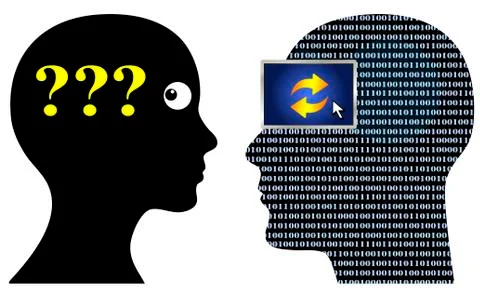 Communication Problems with Geek Illustrazione stock