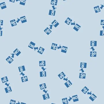 Communication quantum technology glyph vector seamless pattern Stock Illustration